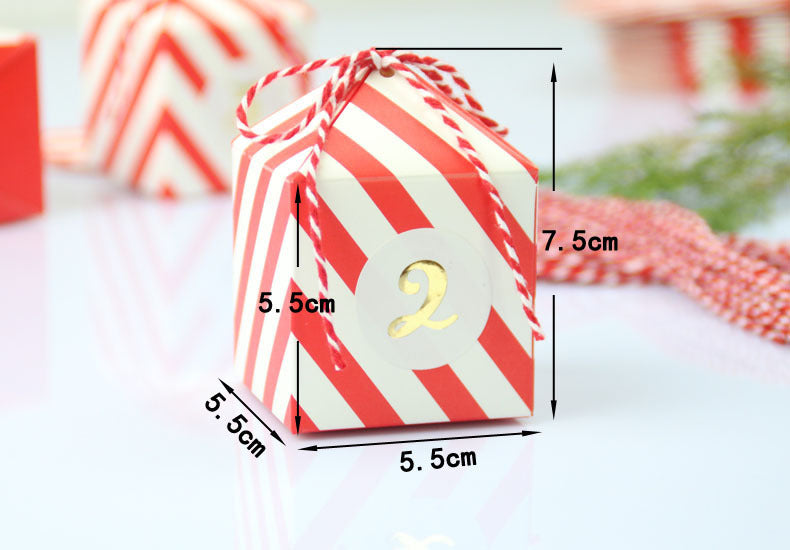 Gold-Stamp Candy Boxes Advent — Fill-Your-Own Countdown