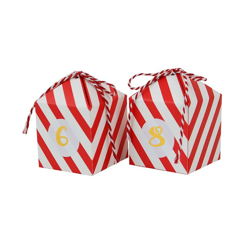 Gold-Stamp Candy Boxes Advent — Fill-Your-Own Countdown