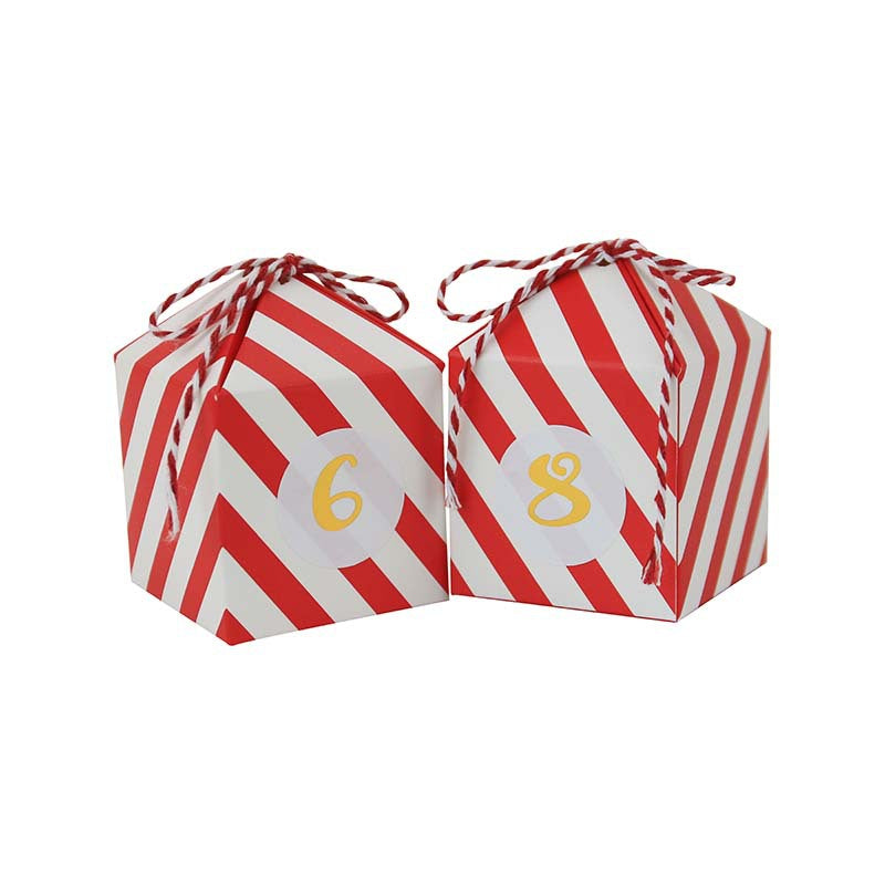 Gold-Stamp Candy Boxes Advent — Fill-Your-Own Countdown