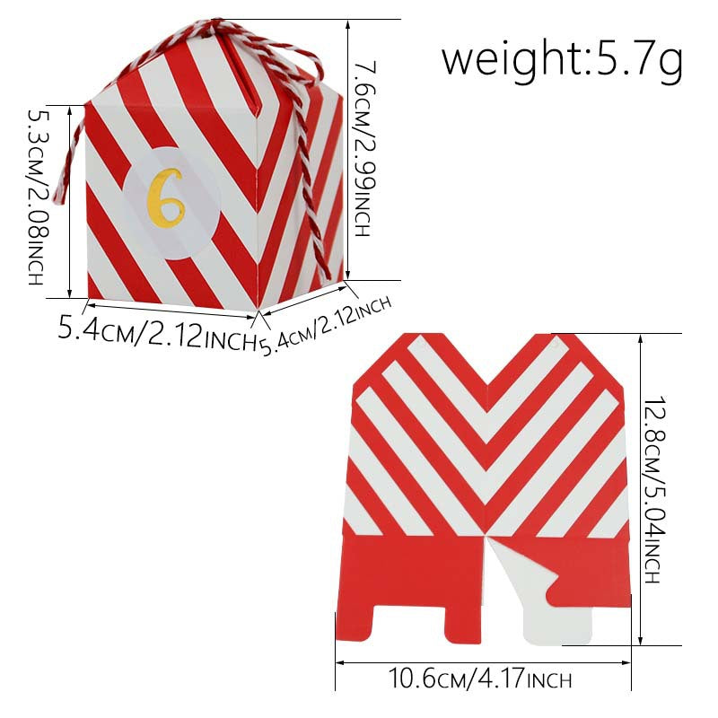 Gold-Stamp Candy Boxes Advent — Fill-Your-Own Countdown