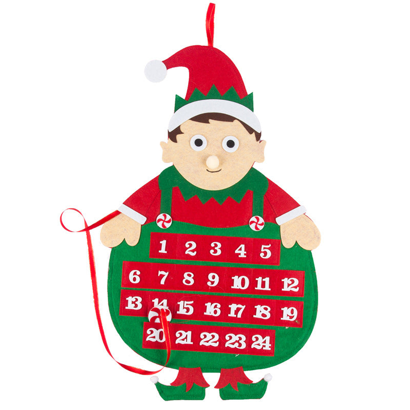 Felt 24-Pocket Advent Calendar Hang — Fill-Your-Own Countdown