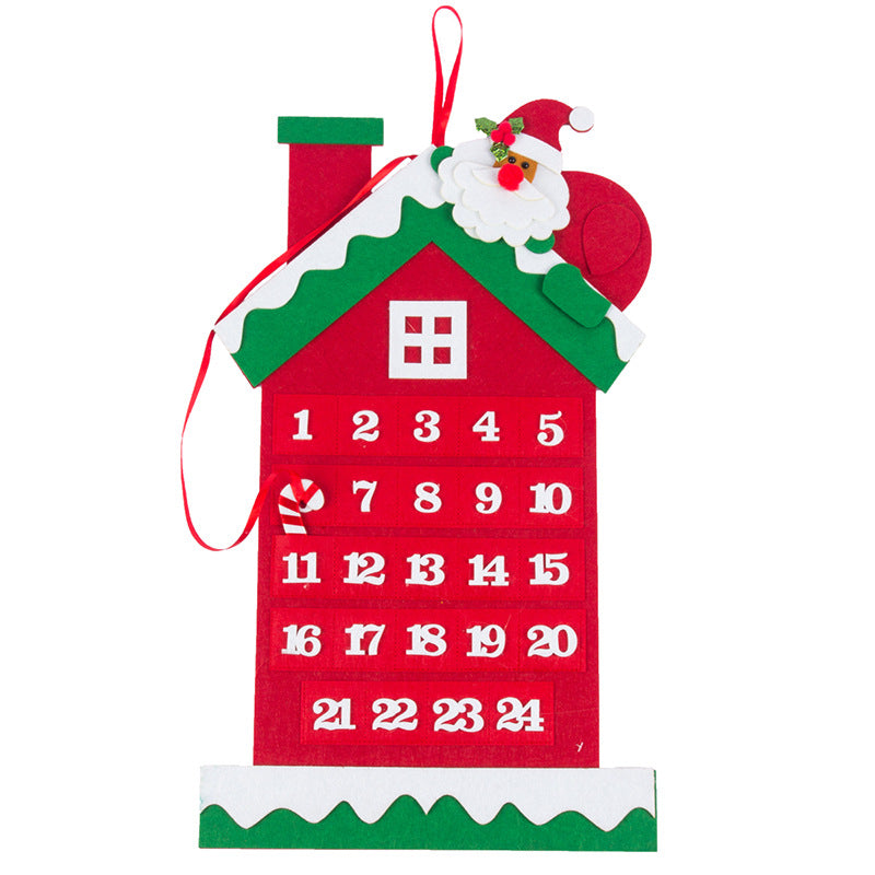 Felt 24-Pocket Advent Calendar Hang — Fill-Your-Own Countdown