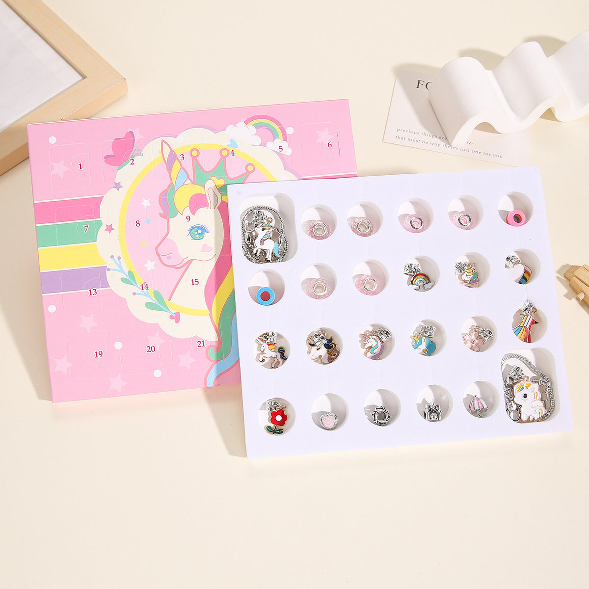 Unicorn DIY Bracelet Advent Calendar — Charm & Bead Kit