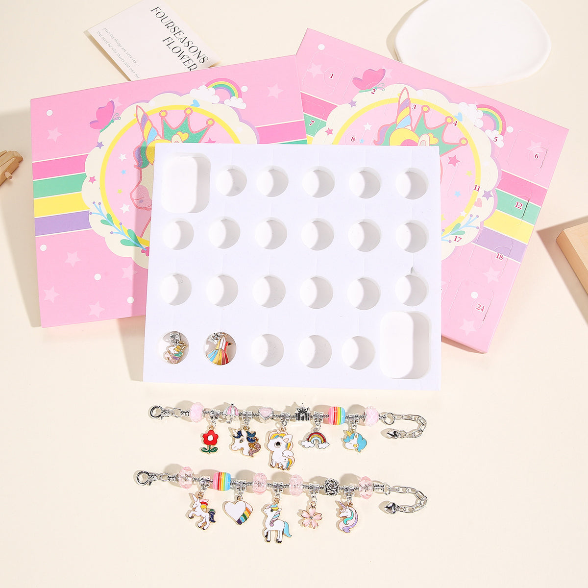 Unicorn DIY Bracelet Advent Calendar — Charm & Bead Kit