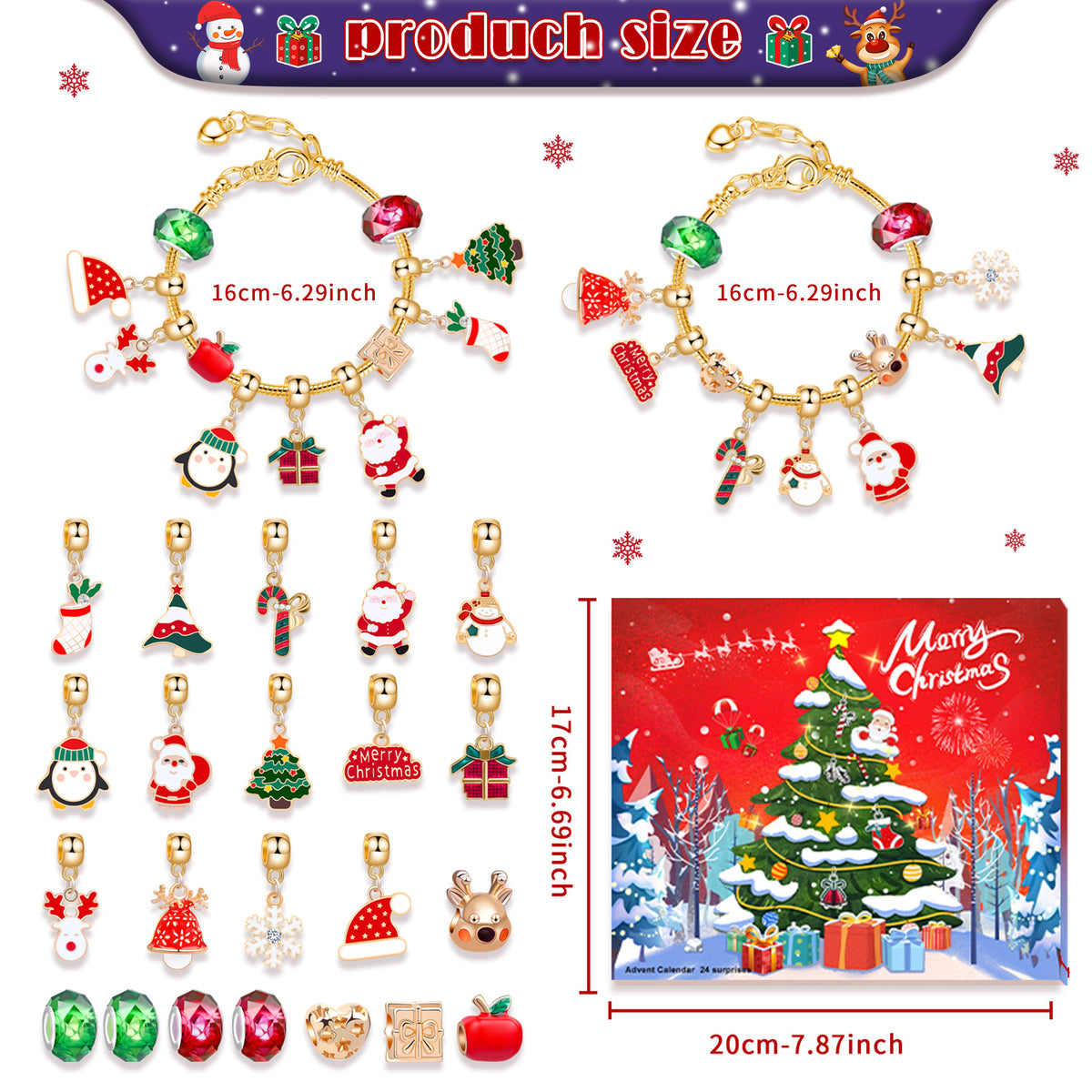 Girls DIY Bracelet Advent Calendar — Jewelry Making Kit