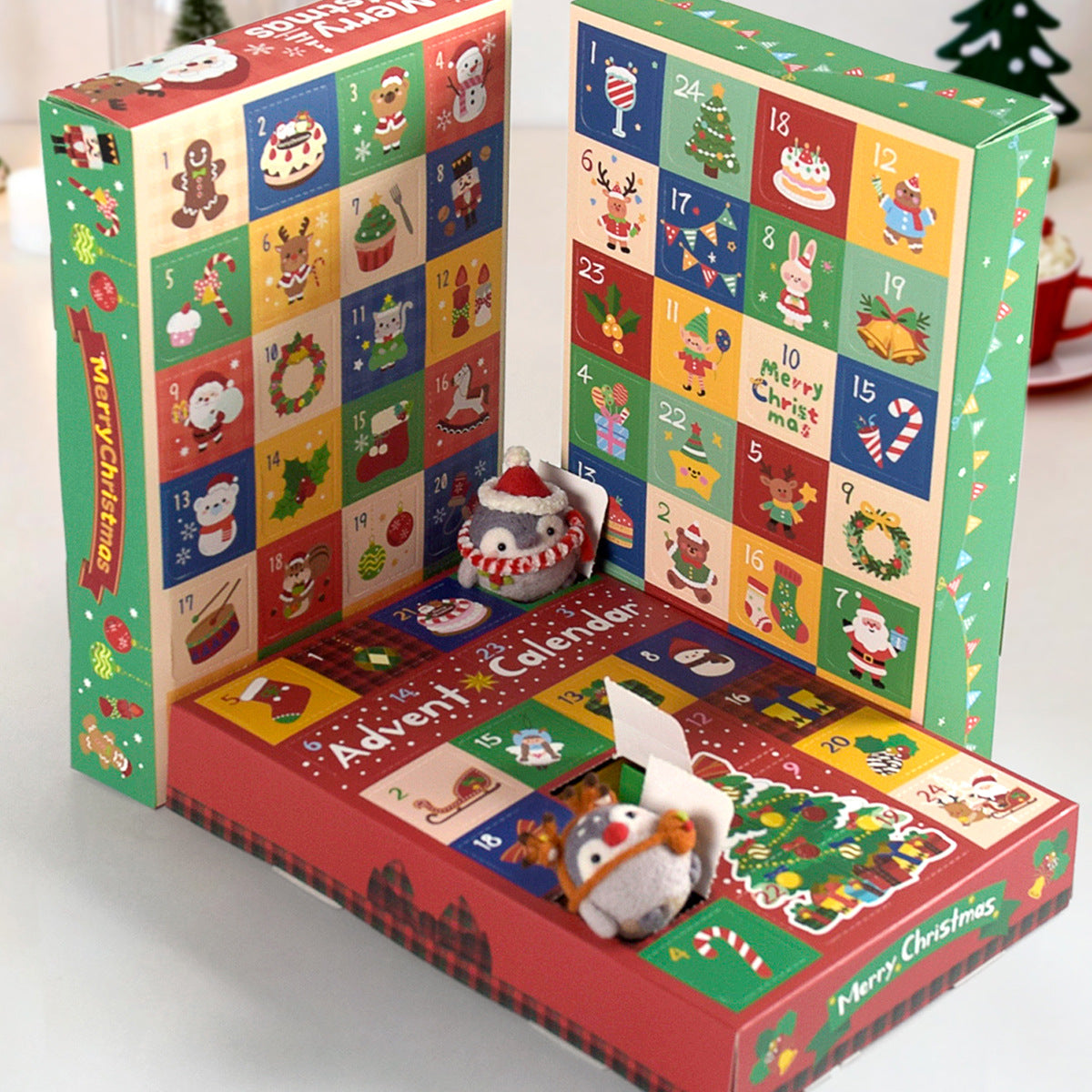Cartoon Blind Box Advent Calendar — Fill-Your-Own 24 Boxes