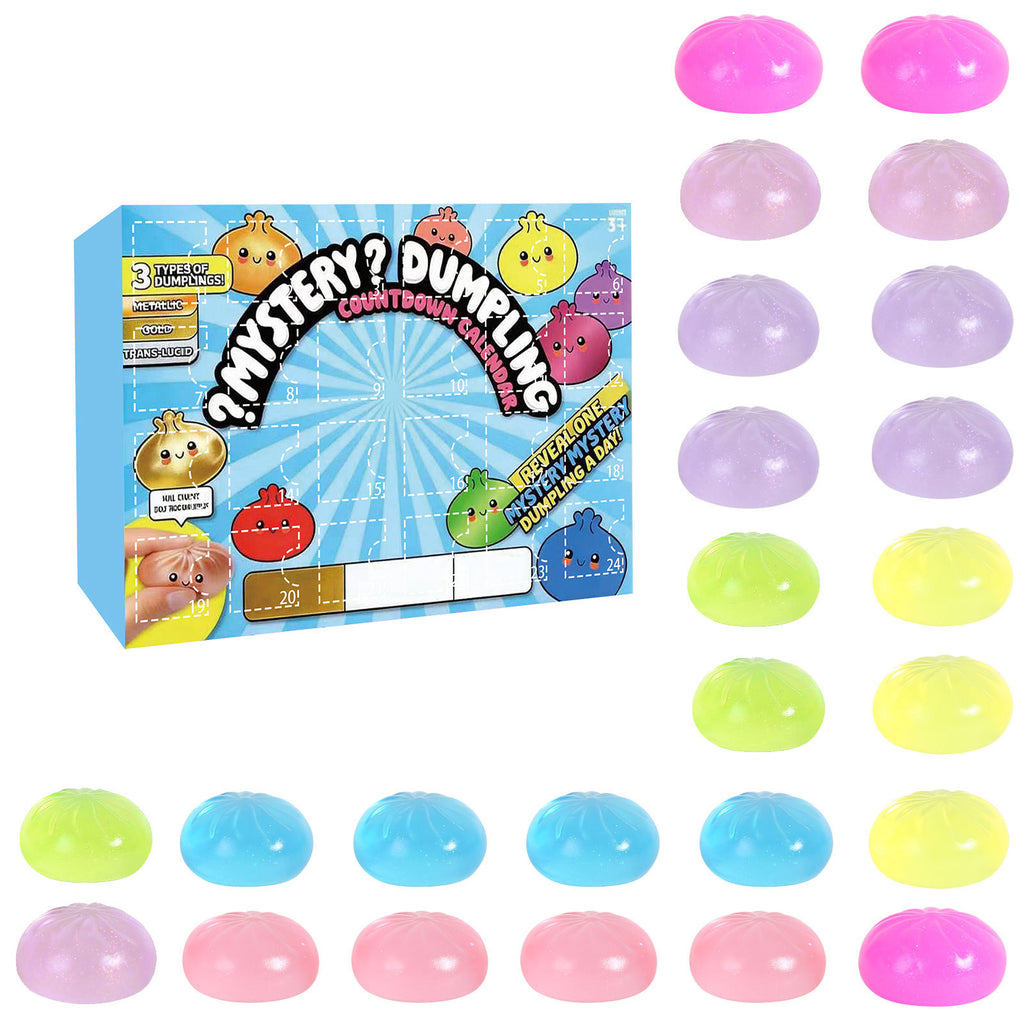 Crystal Squishy Advent Calendar — 24 Stress-Relief Toys