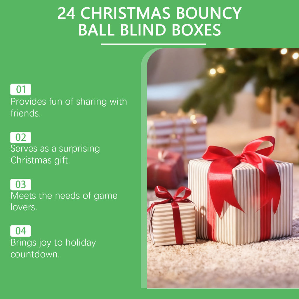 Bouncy Ball Advent Calendar — 24-Day Kids Novelty Set