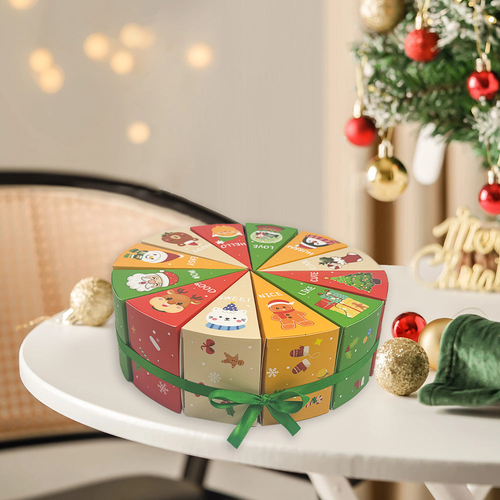 Triangle Advent Boxes with Ribbon — Fill-Your-Own Set
