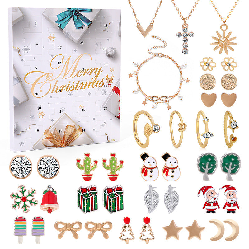 Ready Jewelry Blind Box Advent — Earrings Necklace Ring Set