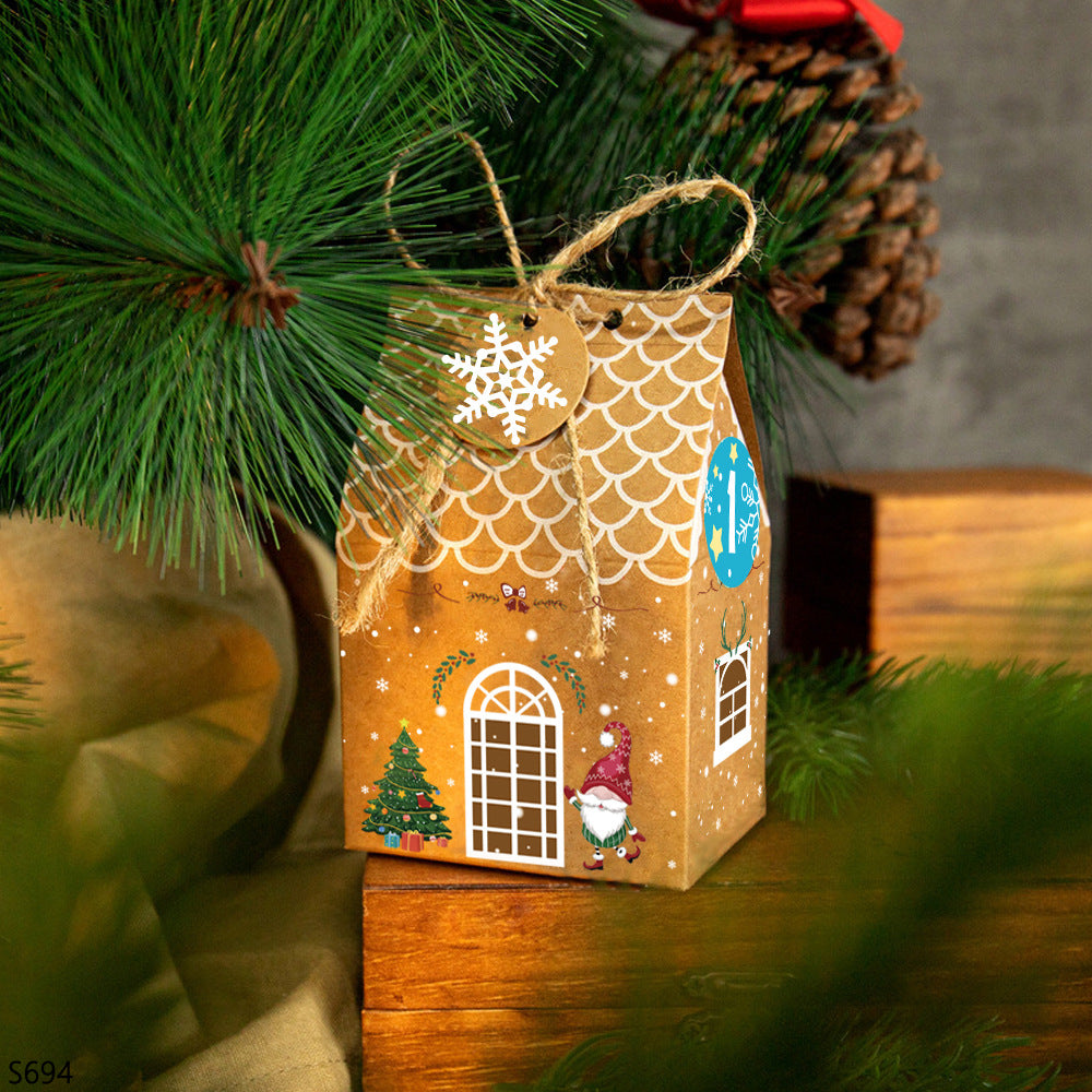 Gingerbread Kraft Boxes Advent — Fill-Your-Own Countdown