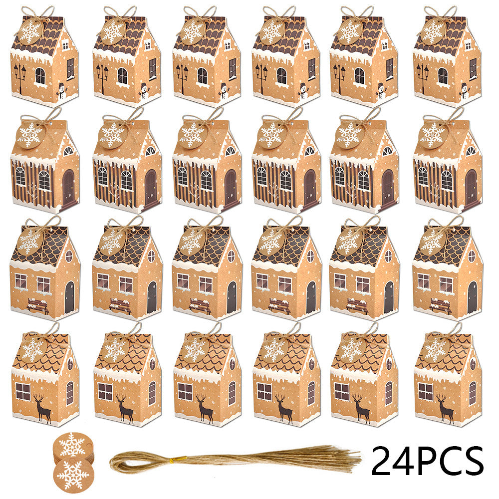 Gingerbread Kraft Boxes Advent — Fill-Your-Own Countdown