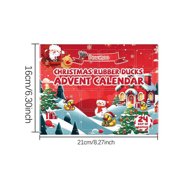 Rubber Duck Advent Calendar — 24 Mini Ducks Countdown Set