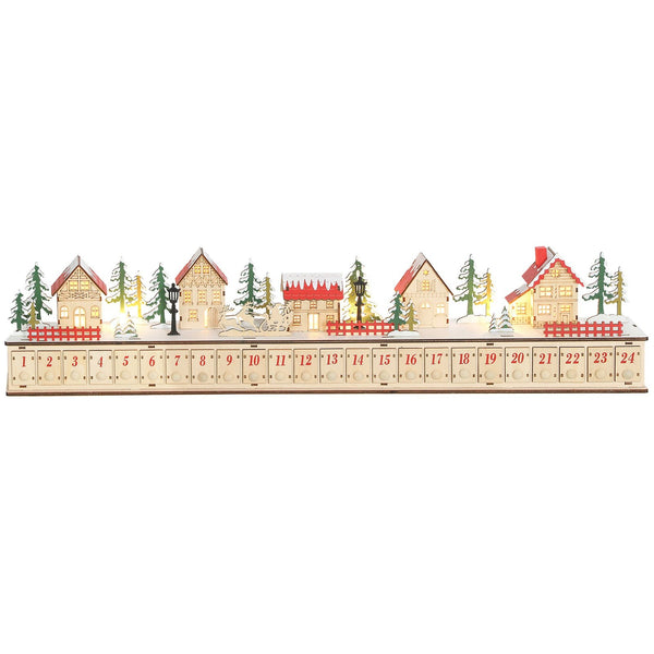 featured lit village square